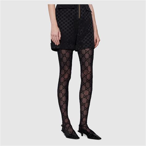 gucci strumpfhose gg schwarz|farfetch gucci tights.